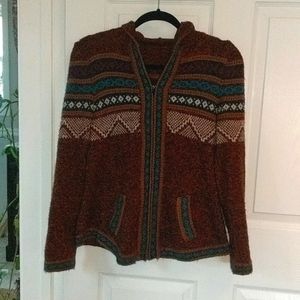 Genuine Peruvian Alpaca Zip Up Sweater